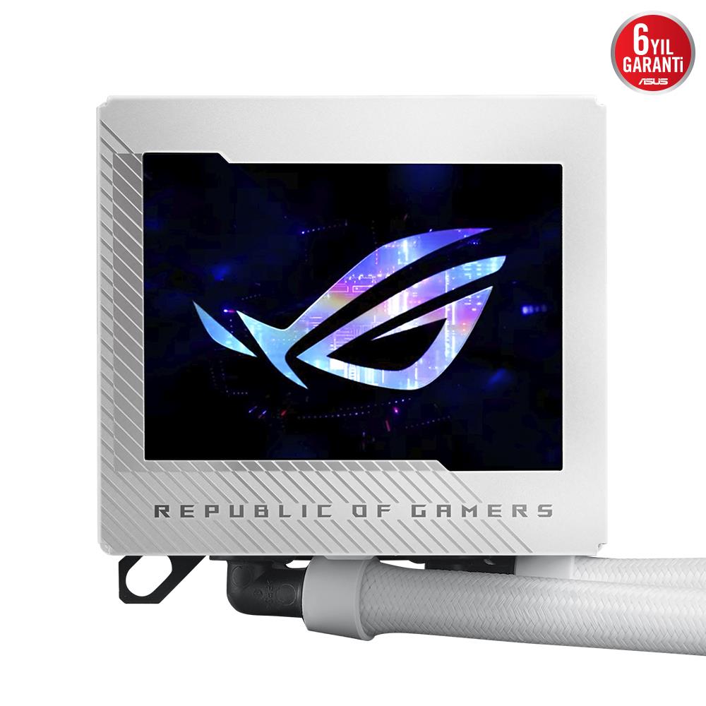 ASUS ROG RYUJIN III 360 ARGB LCD Ekranlı 360mm Beyaz İşlemci Sıvı Soğutucu