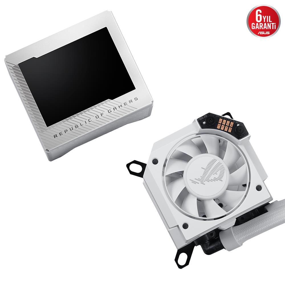 ASUS ROG RYUJIN III 360 ARGB LCD Ekranlı 360mm Beyaz İşlemci Sıvı Soğutucu