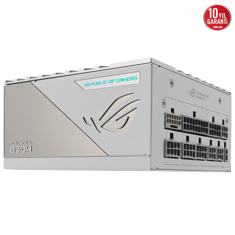 ASUS ROG LOKI SFX-L 850W 80+ Platinum ARGB ATX3.1 Gen 5.1 Full Modüler Beyaz 120mm Fanlı PSU