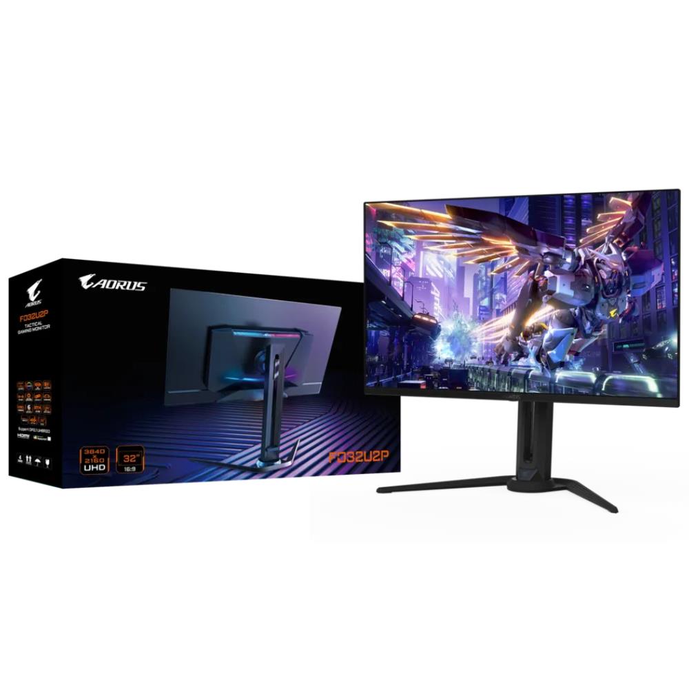 GIGABYTE AORUS FO32U2P 32" 240Hz 0.03ms HDMI DP mDP USB3.2 Type-C FreeSync Premium Pro Pivot HDR400 RGB UHD OLED Gaming Monitör