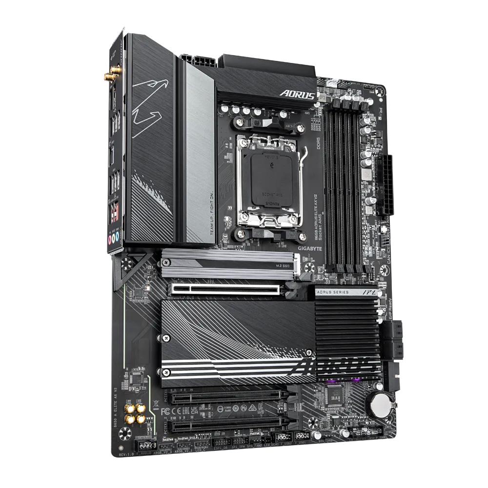 GIGABYTE B650 AORUS ELITE AX V2 8000(OC) DDR5 Soket AM5 M.2 HDMI DP ATX Anakart