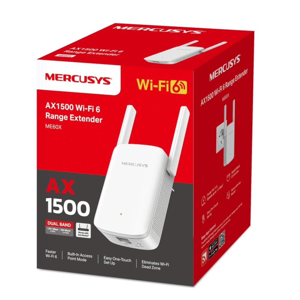 MERCUSYS ME60X | AX1500 Wi-Fi 6 Menzil Genişletici