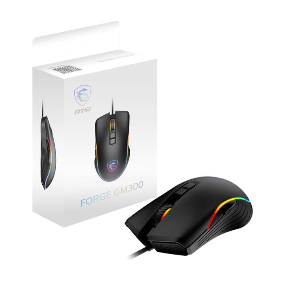 MSI FORGE GM300 RGB 7200 dpi Siyah Kablolu Gaming Mouse | ITOPYA