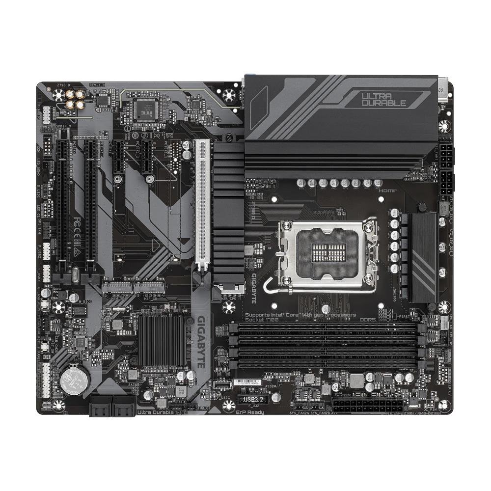 GIGABYTE Z790 D 7600MHz(OC) DDR5 Soket 1700 M.2 HDMI DP ATX Anakart