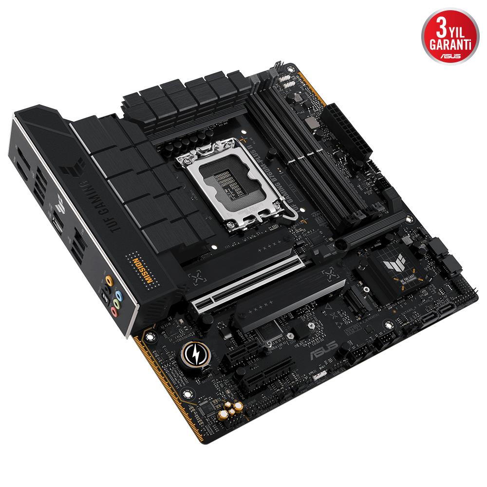 ASUS TUF GAMING B760M-PLUS II 7800MHz OC DDR5 Soket 1700 M.2 HDMI DP mATX Anakart
