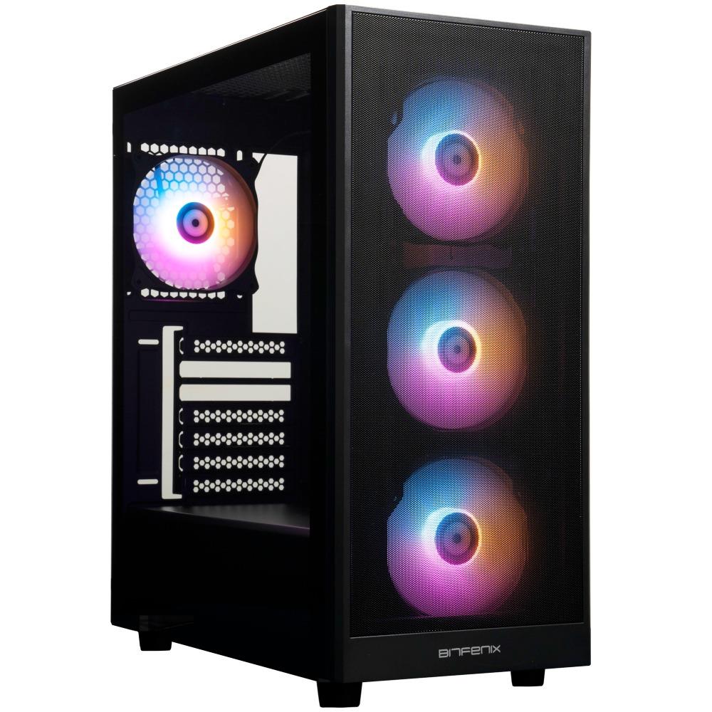 BitFenix GRAFI 750W 80+ Bronze FRGB USB 3.0 Mesh ATX Mid Tower Siyah Kasa görsel 1