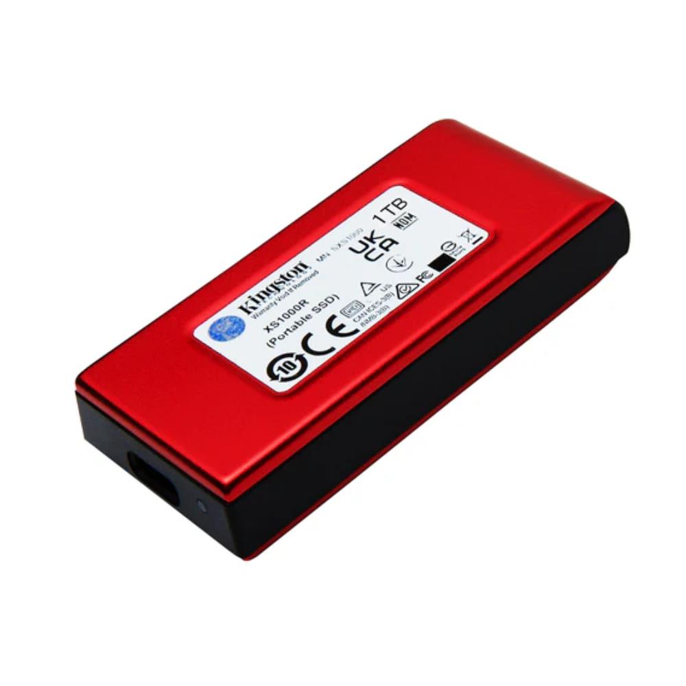 Kingston XS1000R 1TB USB 3.2 Type-C Kırmızı Taşınabilir Harici SSD (1050MB Okuma/1000MB Yazma)