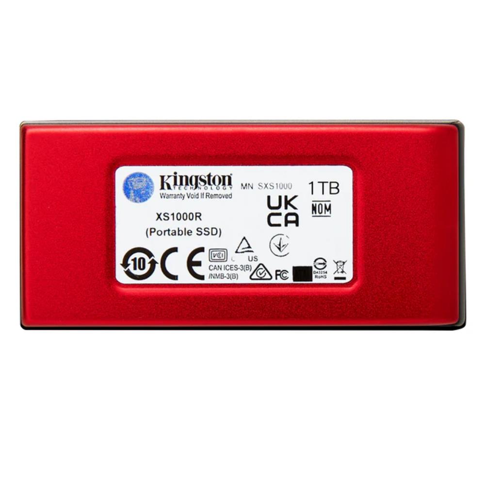 Kingston XS1000R 1TB USB 3.2 Type-C Kırmızı Taşınabilir Harici SSD (1050MB Okuma/1000MB Yazma)