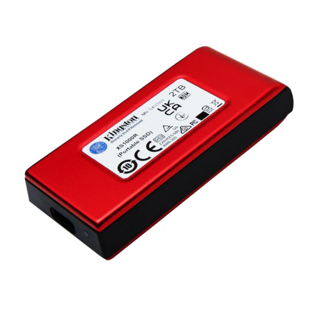 Kingston XS1000R 2TB USB 3.2 Type-C Kırmızı Taşınabilir Harici SSD (1050MB Okuma/1000MB Yazma)