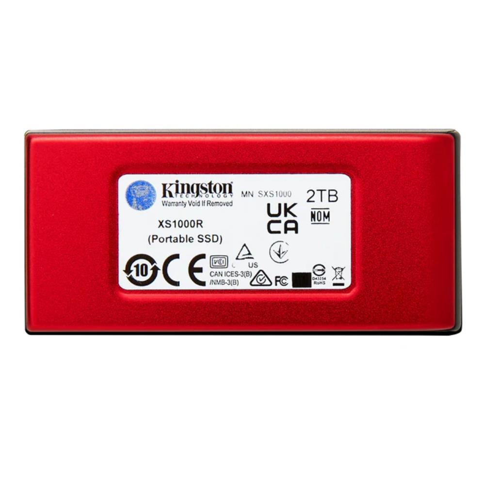Kingston XS1000R 2TB USB 3.2 Type-C Kırmızı Taşınabilir Harici SSD (1050MB Okuma/1000MB Yazma)