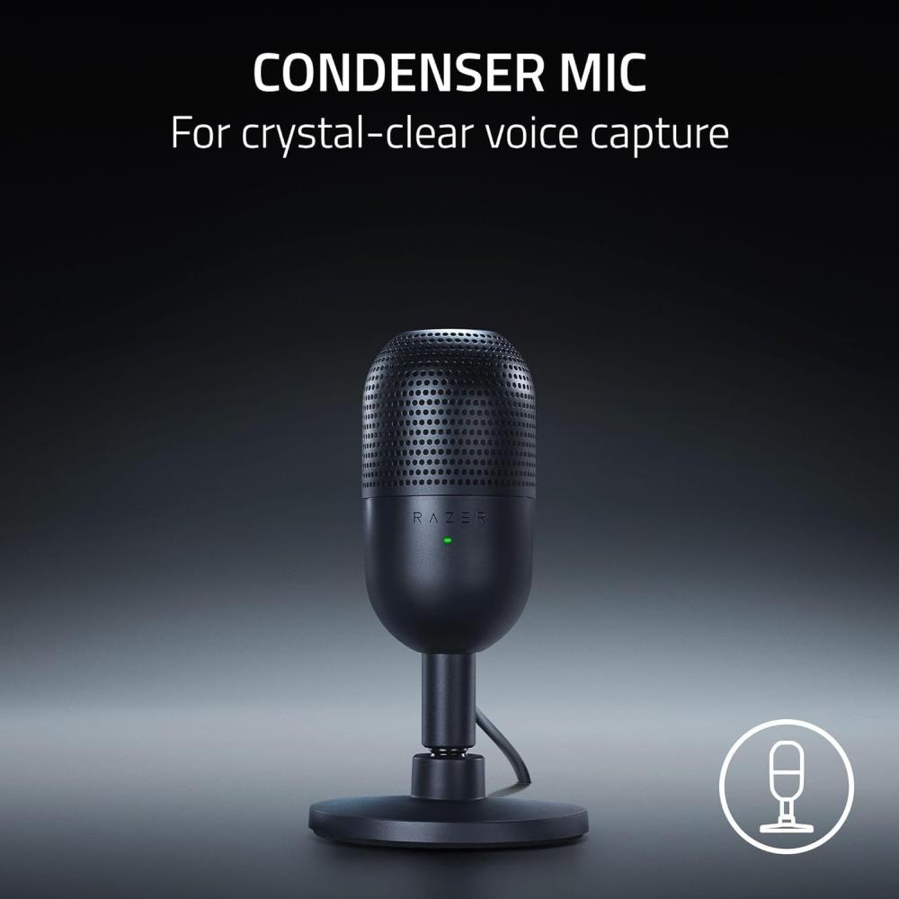 Razer Seiren V3 Mini Siyah Supercardioid Gaming Mikrofon