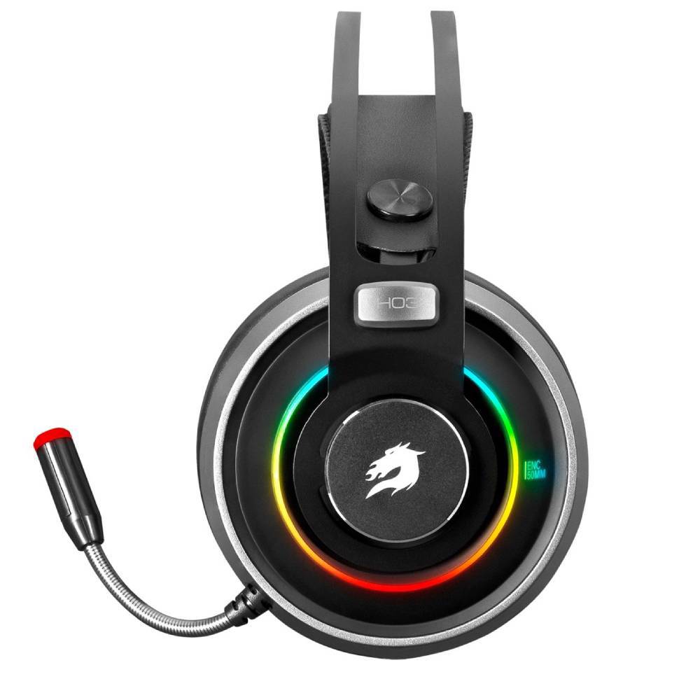 GameBooster H03 Dragon King Running RGB Titreşimli 7.1 Surround Siyah Gaming Kulaklık