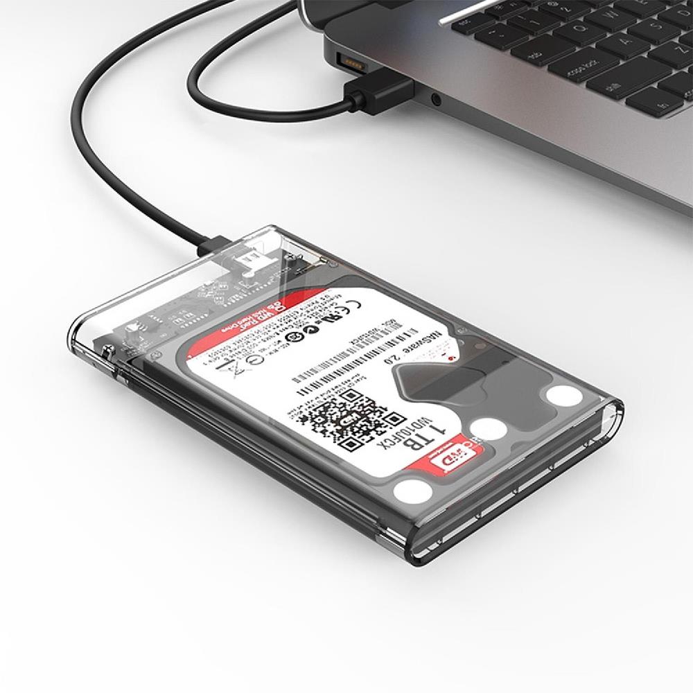 Orico USB 3.1 Gen2 Type-C 2.5" SATA SSD Şeffaf Hard Disk Kutusu