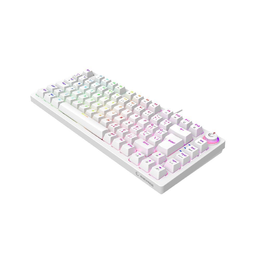 Rampage ENIGMA 75 RGB Red Switch Kablolu Beyaz Gaming Klavye