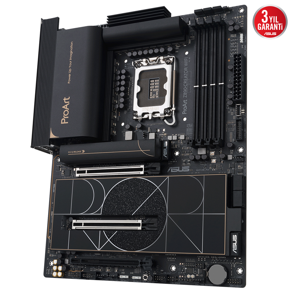 ASUS ProArt Z890-CREATOR WIFI 9066MHz OC WiFi 7 DDR5 Soket 1851 M.2 HDMI Thunderbolt 5 ATX Anakart