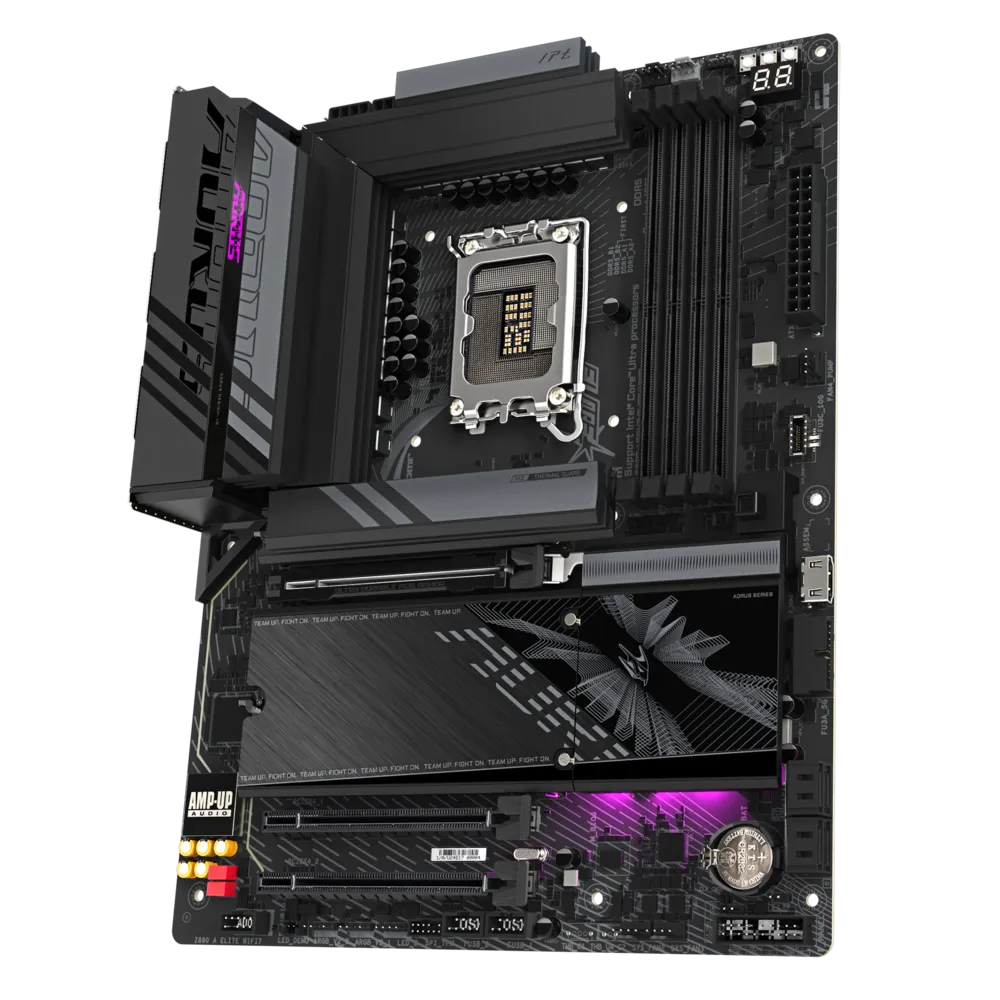 GIGABYTE Z890 AORUS ELITE WIFI7 9200MHz OC DDR5 Soket 1851 M.2 HDMI DP Thunderbolt 4 ATX Anakart