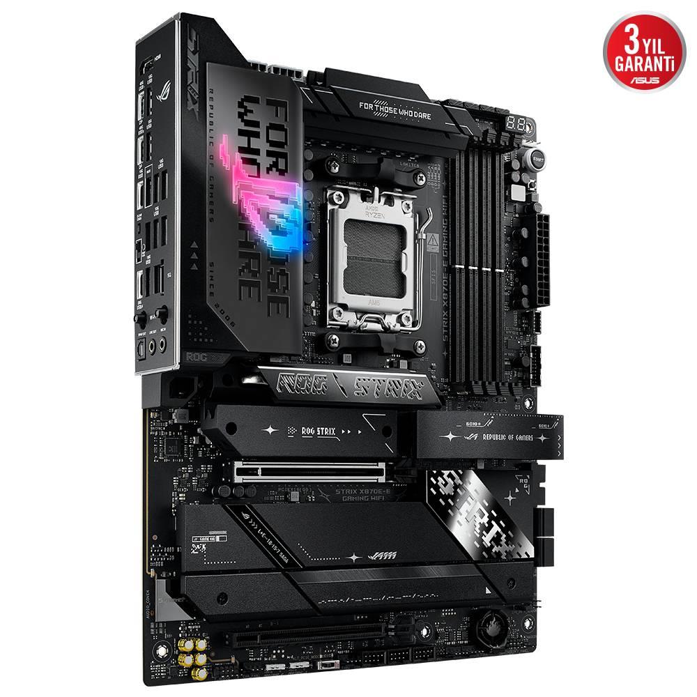 ASUS ROG STRIX X870E-E GAMING WIFI 8000MHz OC DDR5 Soket AM5 M.2 HDMI DP ATX Anakart