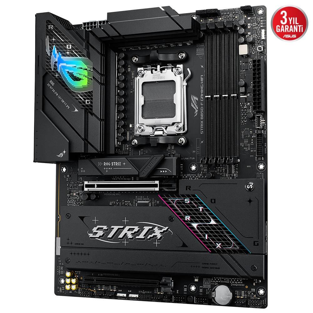 ASUS ROG STRIX B850-F GAMING WIFI 8000MHz OC DDR5 Soket AM5 M.2 HDMI DP ATX Anakart