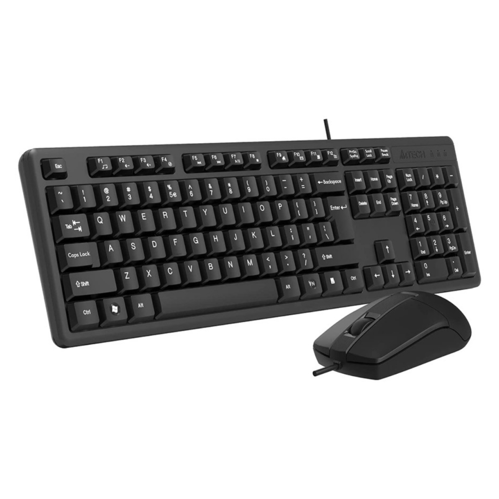 A4 Tech KR-3330 Siyah Türkçe Q Kablolu Klavye Mouse Set