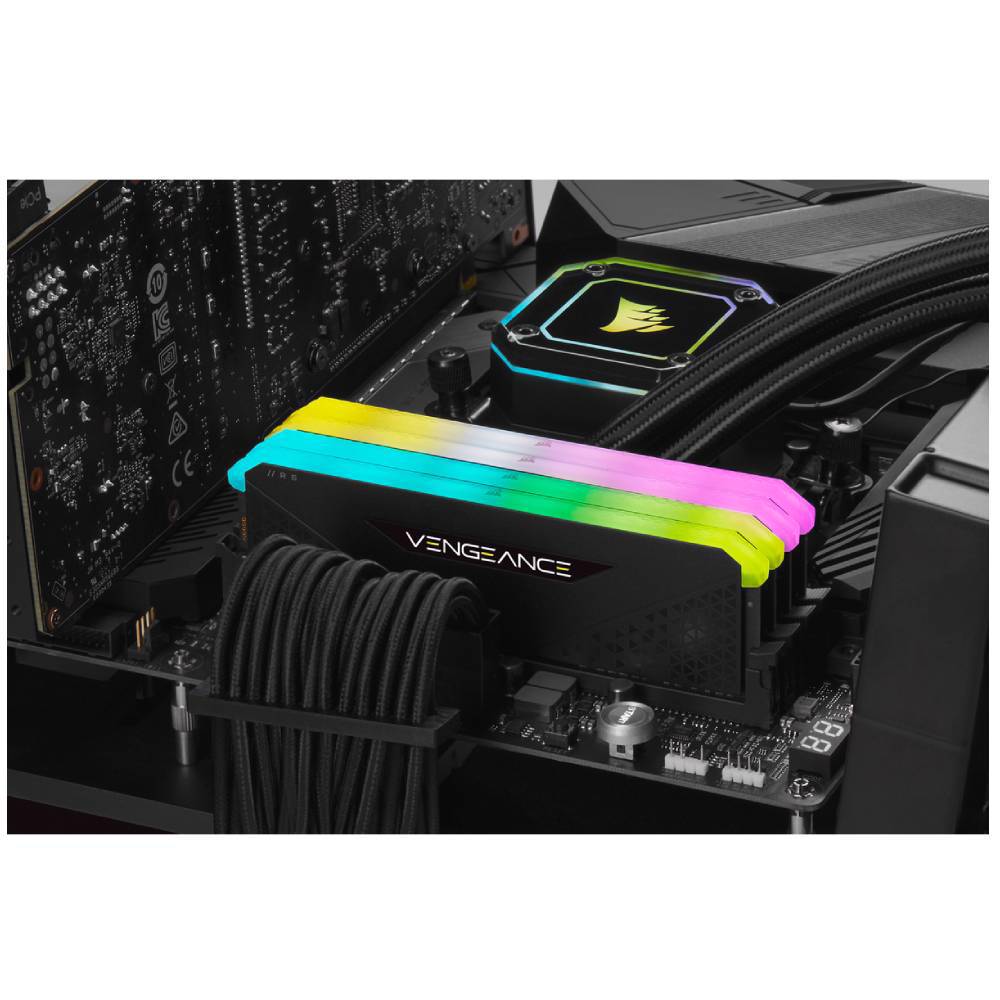 CORSAIR 16GB Vengeance RGB RS Siyah 3200MHz C16 DDR4 XMP Single