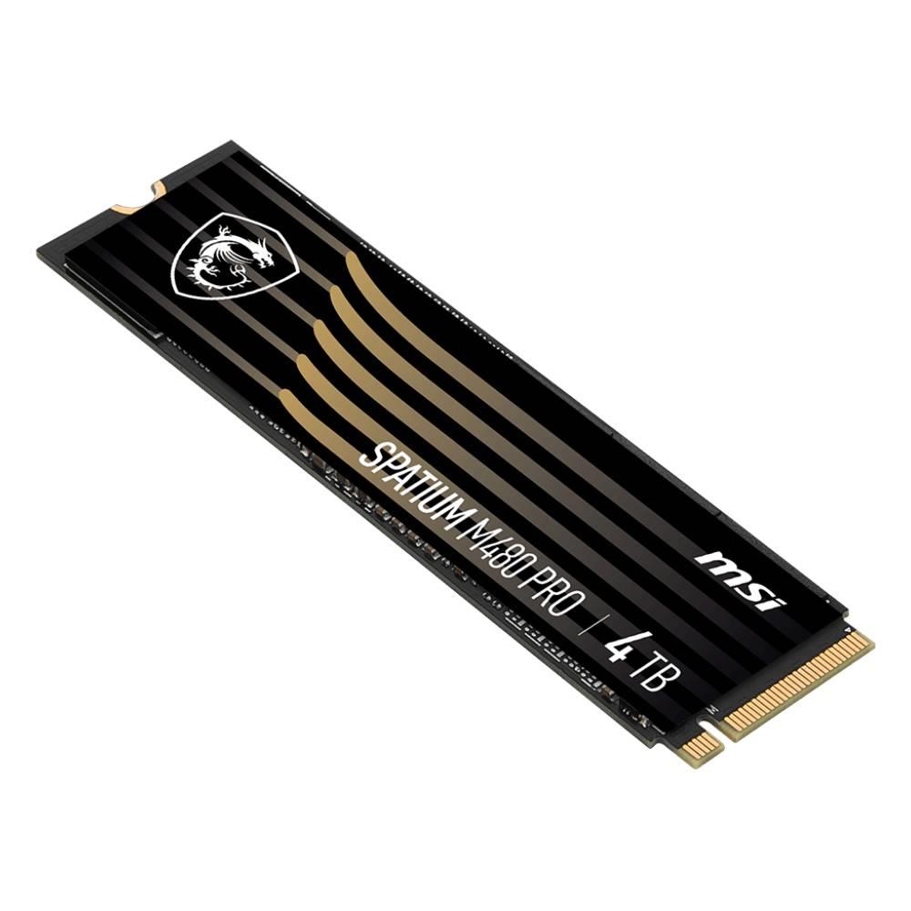 MSI 4TB SPATIUM M480 PRO Gen4 M.2 2280 SSD 6000MB Okuma / 4500MB Yazma