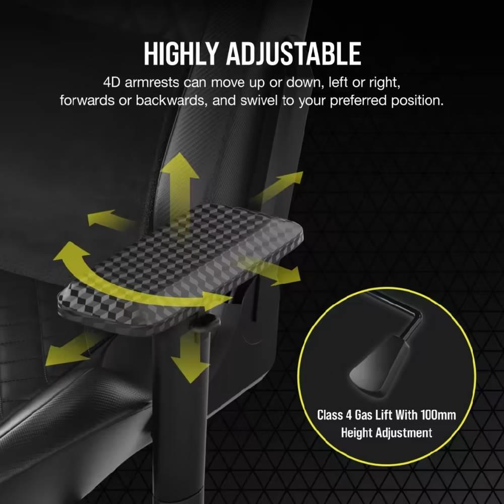 CORSAIR T1 RACE Siyah Oyuncu Koltuğu