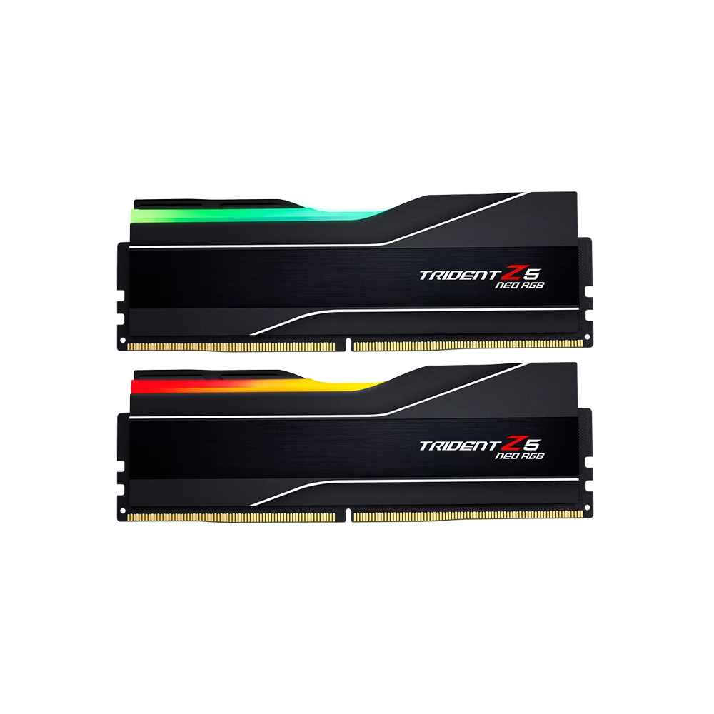 GSKILL 48GB (2x24GB) Trident Z5 Neo RGB DDR5 8000Mhz CL40 EXPO Dual Kit Ram görsel 1