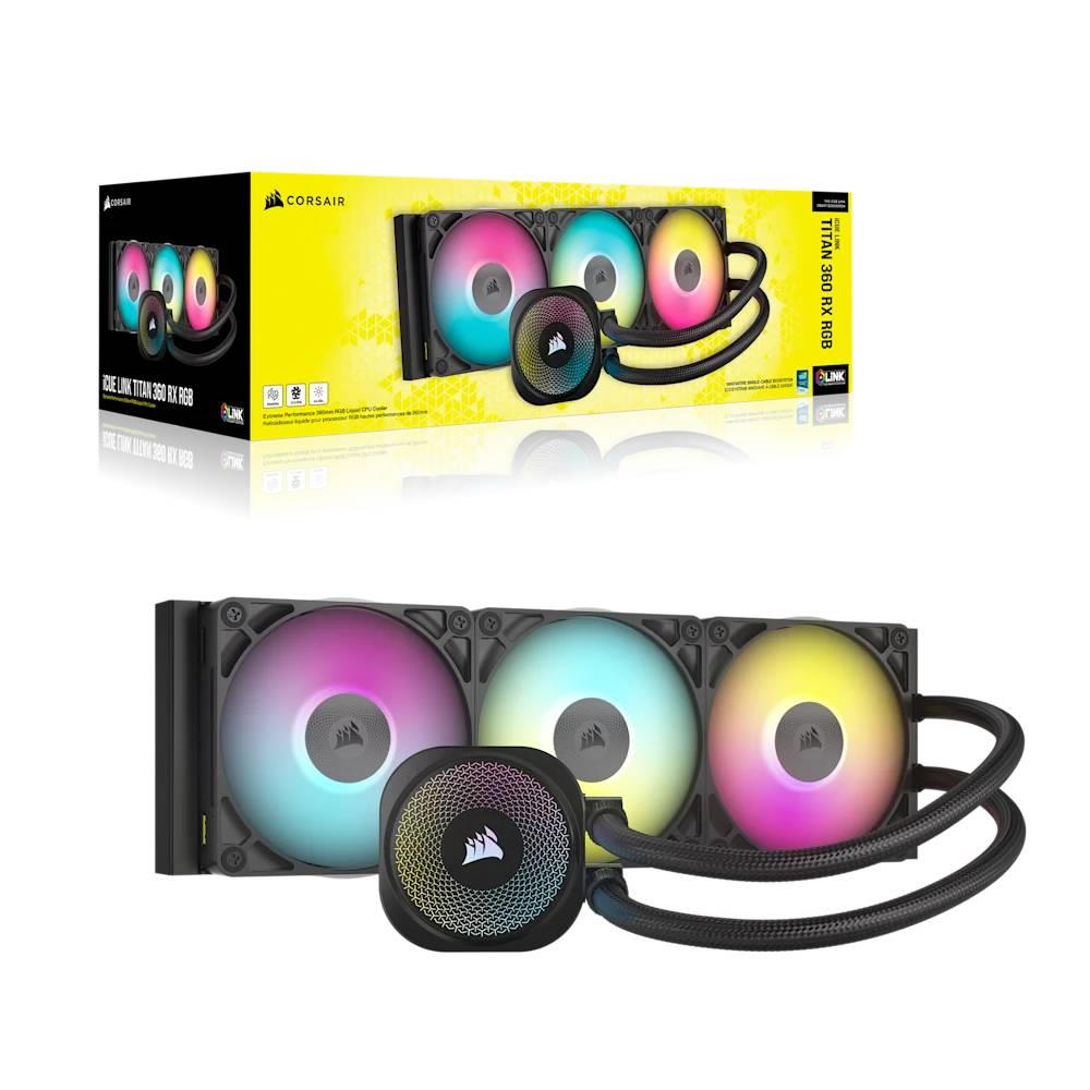 CORSAIR iCUE LINK TITAN 360 RX RGB AIO 360mm Siyah Islemci Sivi