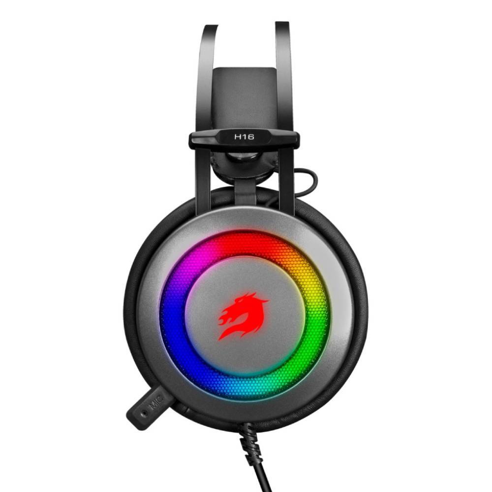 GameBooster H16 Storm 7.1 Surround Gri Gaming Kulaklık