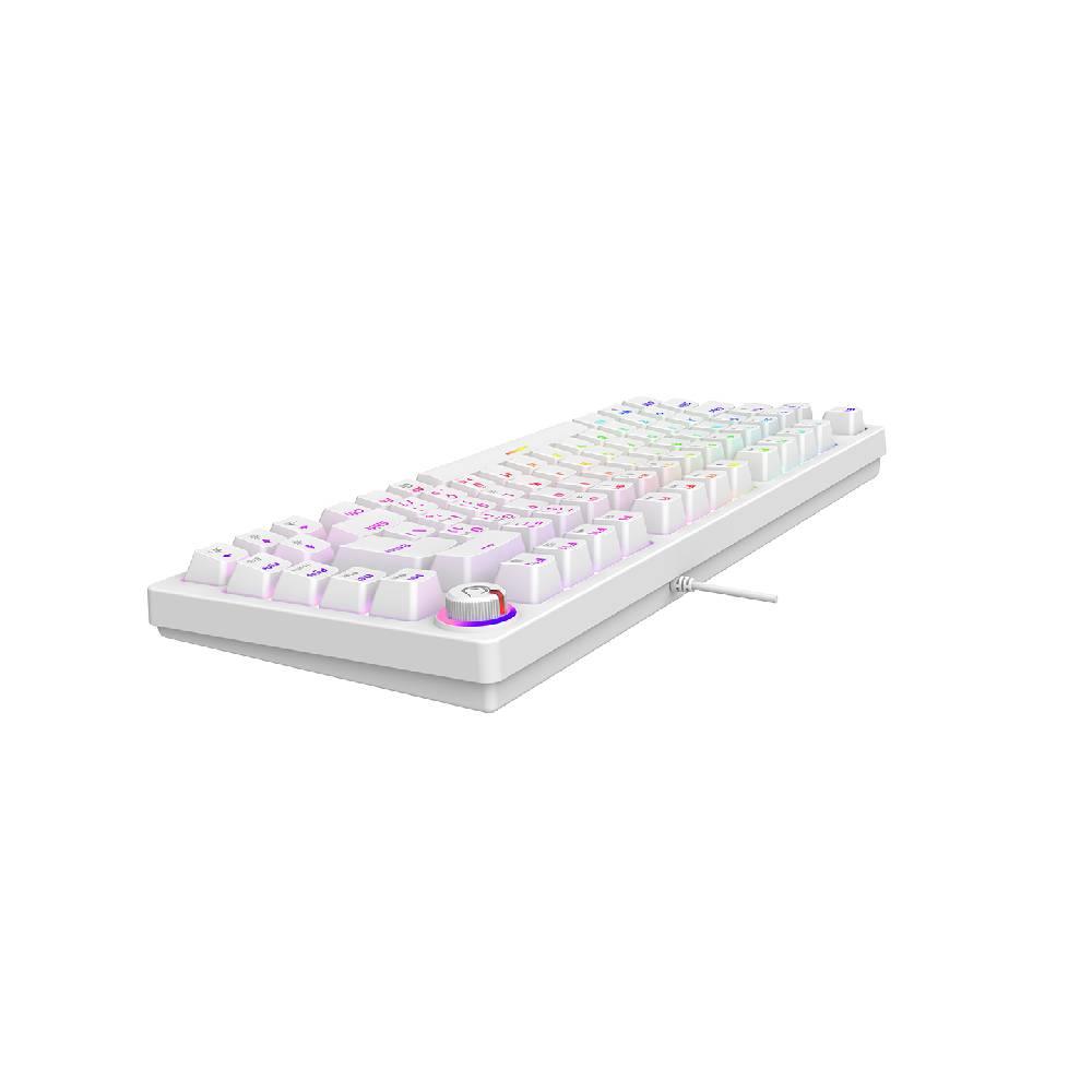 Rampage ENIGMA 75 RGB Red Switch Kablolu Beyaz Gaming Klavye