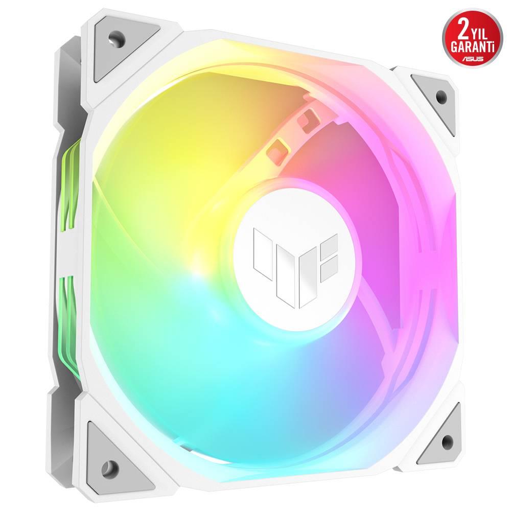 ASUS TUF GAMING TR120 Reverse ARGB 120mm Üçlü Beyaz Kasa Fanı