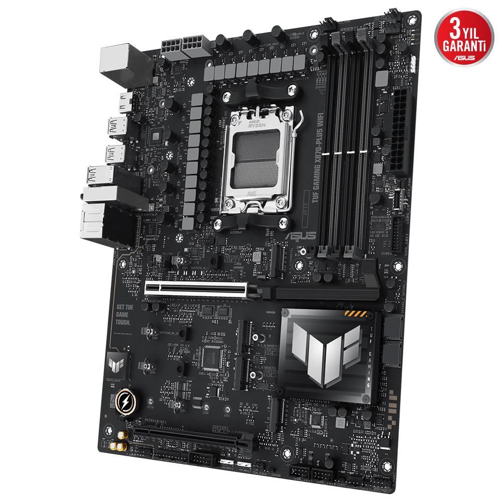 ASUS TUF GAMING X870-PLUS WIFI 8000MHz OC DDR5 Soket AM5 M.2 HDMI ATX Anakart