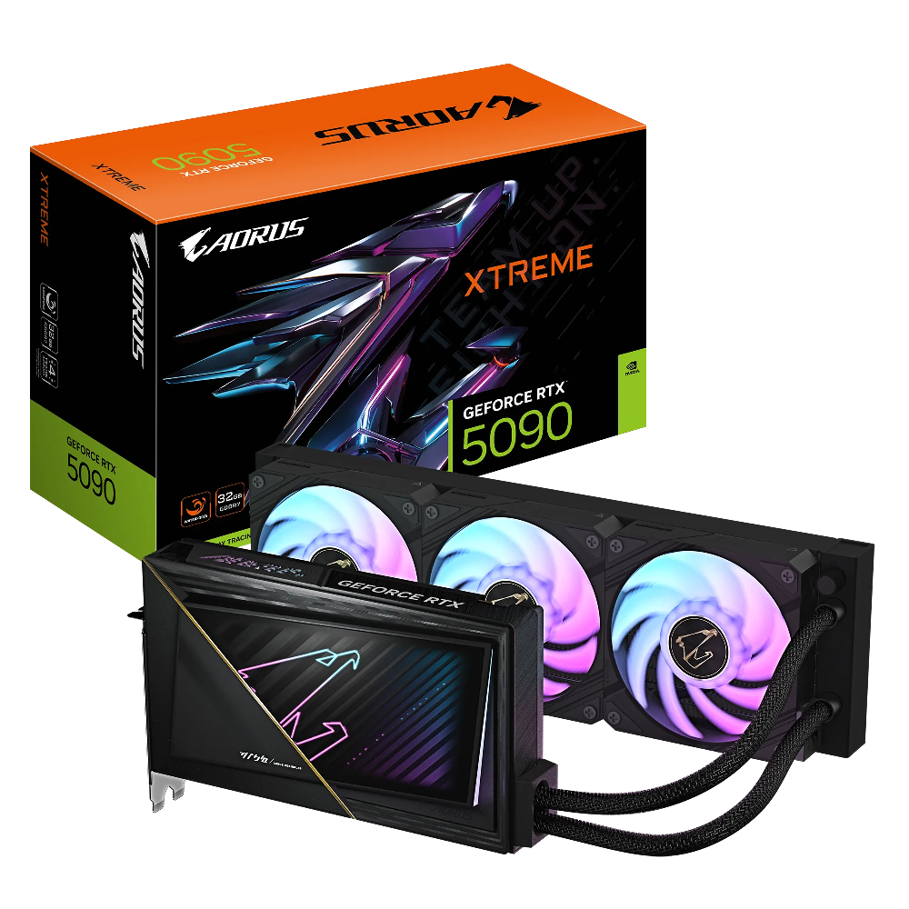 GIGABYTE AORUS GeForce RTX 5090 XTREME WATERFORCE 32G GDDR7 DLSS 4 512 Bit Ekran Kartı