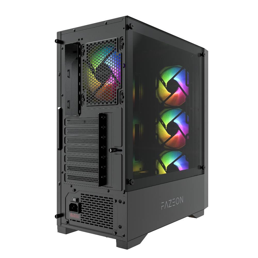 FAZEON F6 650W 80+ Bronze Tempered Glass Mesh 4x ARGB Fanlı USB 3.0 ATX Bilgisayar Kasası