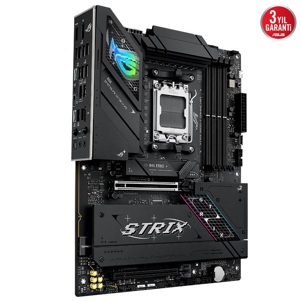 ASUS ROG STRIX B850-F GAMING WIFI 8000MHz OC DDR5 Soket AM5 M.2 HDMI DP ATX Anakart