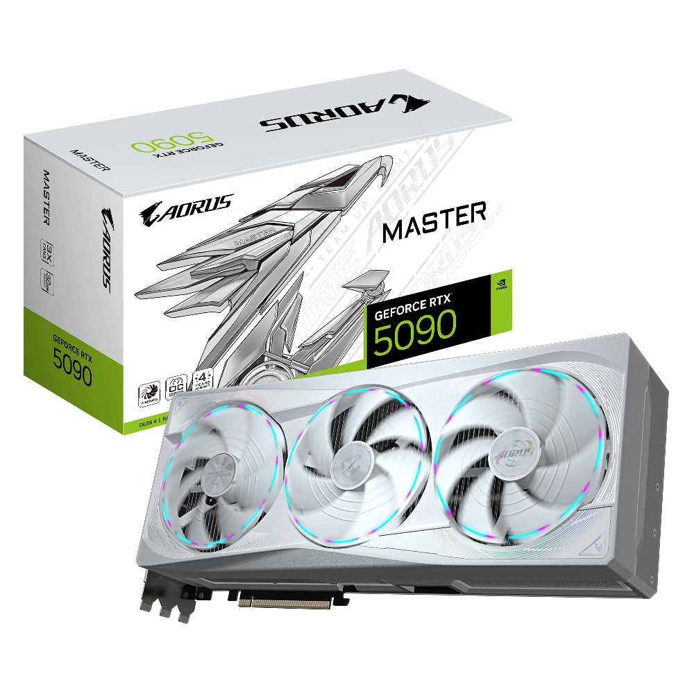 GIGABYTE AORUS GeForce RTX 5090 MASTER ICE 32G GDDR7 DLSS 4 512 Bit Ekran Kartı