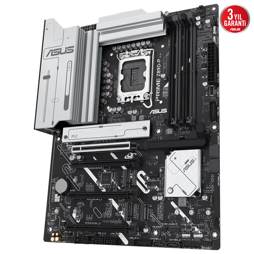 ASUS PRIME Z890-P 8400MHz OC DDR5 Soket 1851 M.2 HDMI DP ATX Anakart
