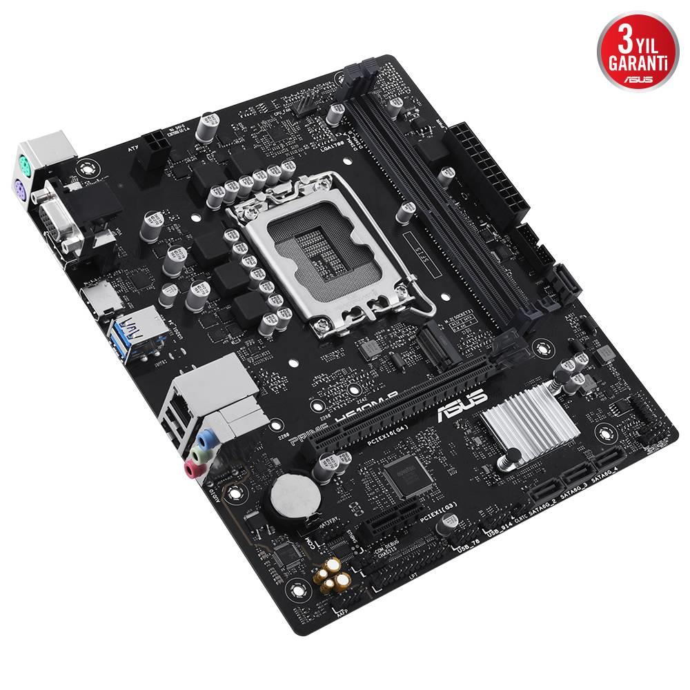 ASUS PRIME H610M-R-SI 5600MHz OC DDR5 Soket 1700 M.2 HDMI DP mATX Anakart