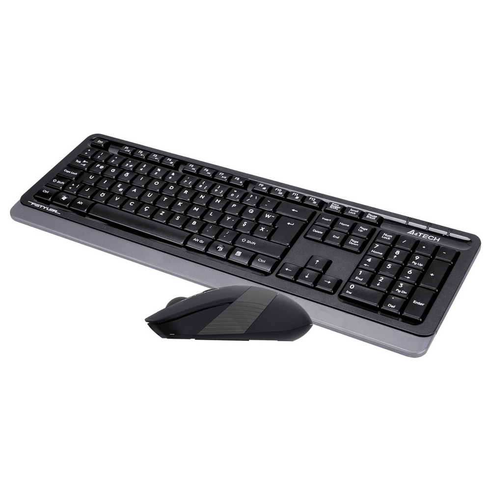 A4 Tech FG1010 Gri Türkçe F Kablosuz Klavye Mouse Set