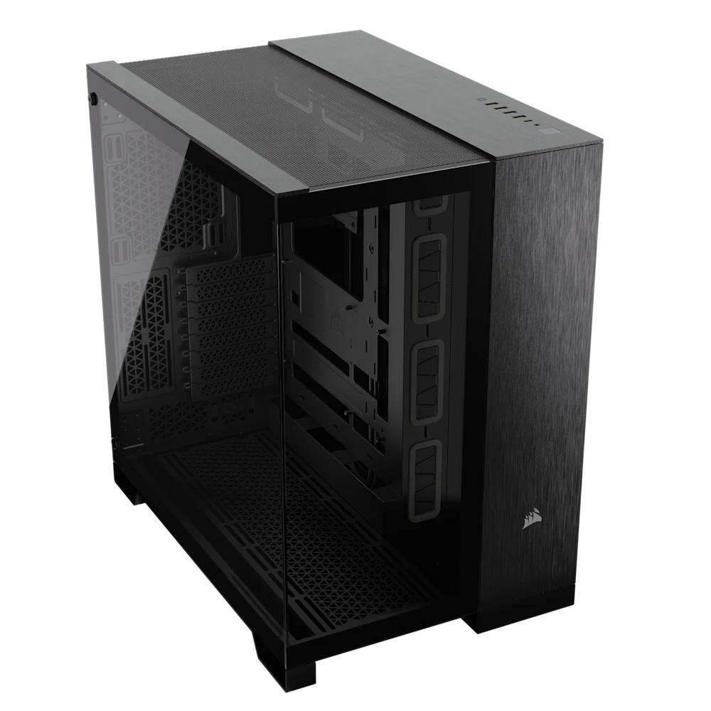 CORSAIR 6500X Tempered Glass Dual Chamber USB 3.2 Type-C Siyah/Obsidyen Alüminyum Mid Tower ATX Kasa