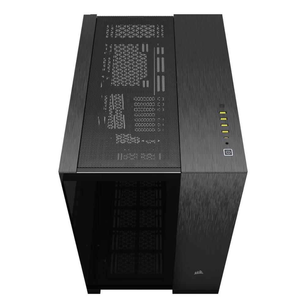 CORSAIR 6500X Tempered Glass Dual Chamber USB 3.2 Type-C Siyah/Obsidyen Alüminyum Mid Tower ATX Kasa
