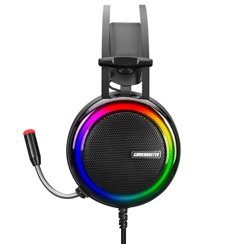 GameBooster H8 Ghost Shark Rainbow RGB Titreşimli 7.1 Surround Siyah Gaming Kulaklık