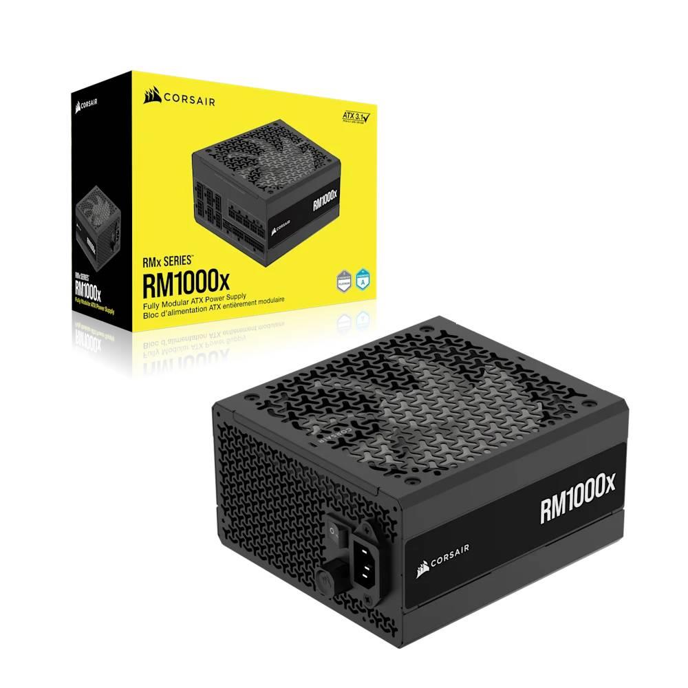 CORSAIR RM1000x 1000W 80+ Gold 140mm ATX 3.1 Full Modüler Fanlı Siyah PSU