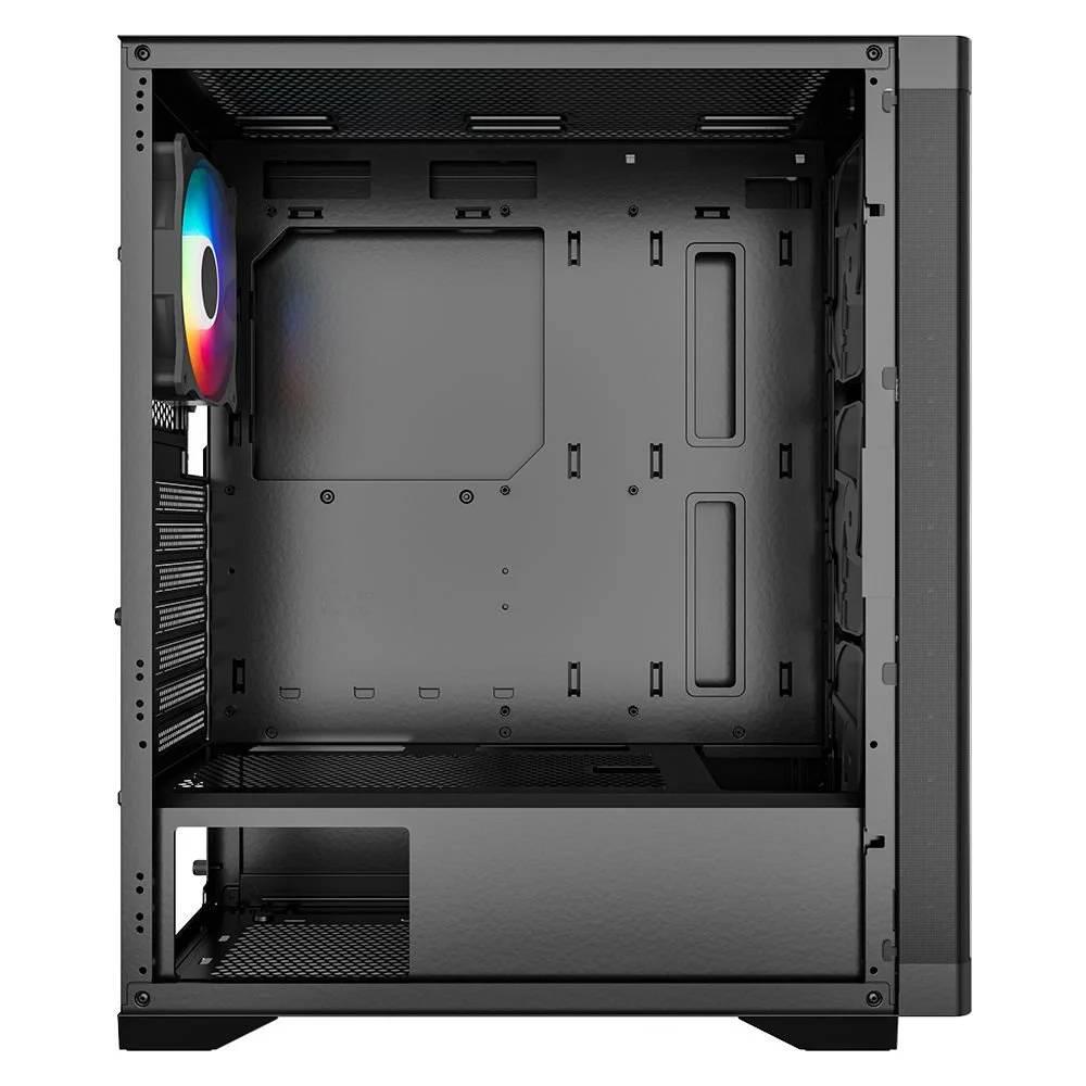 PowerBoost PB-PS5850B 600W 80+ Tempered Glass USB 3.0 Mesh Rainbow ATX Siyah Kasa