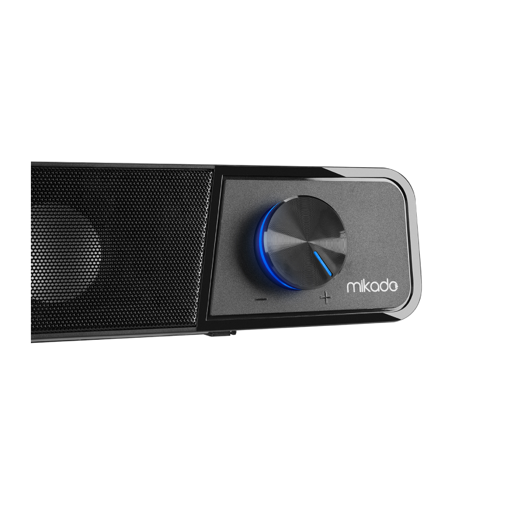 MIKADO MD-69S Siyah 3W*2 Led Işıklı Multimedia Soundbar Speaker
