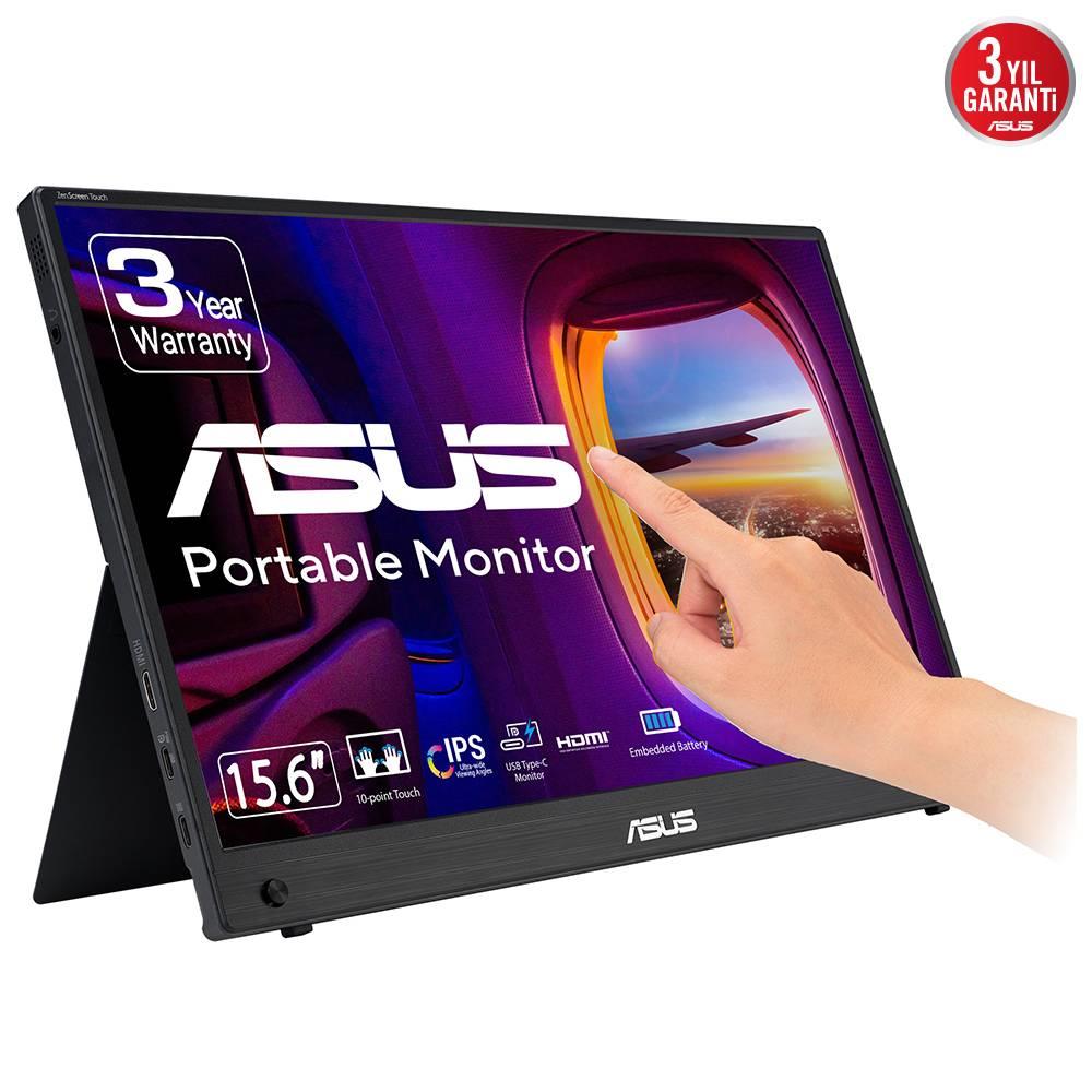 ASUS ZenScreen Touch MB16AMTR 15.6" 60Hz 5ms Mini HDMI USB-C USB 3.2 FHD Dokunmatik Portatif Monitör