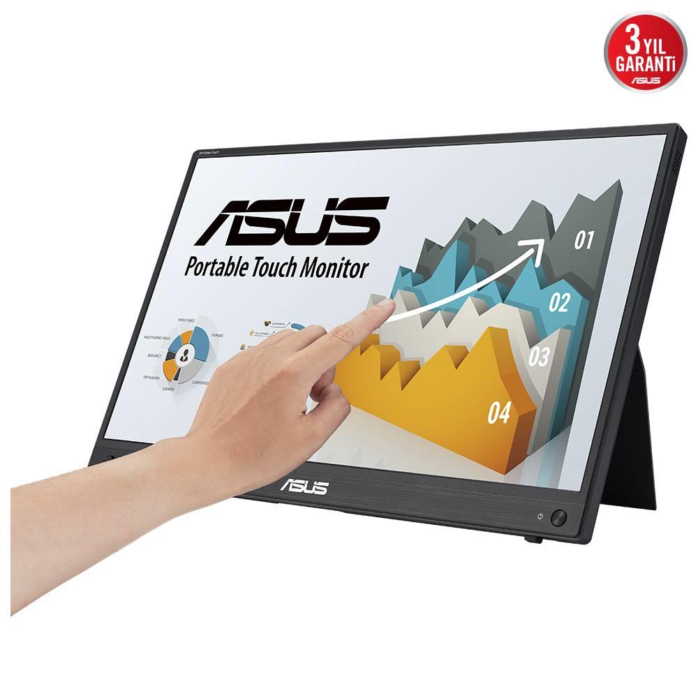 ASUS ZenScreen Touch MB16AMTR 15.6" 60Hz 5ms Mini HDMI USB-C USB 3.2 FHD Dokunmatik Portatif Monitör