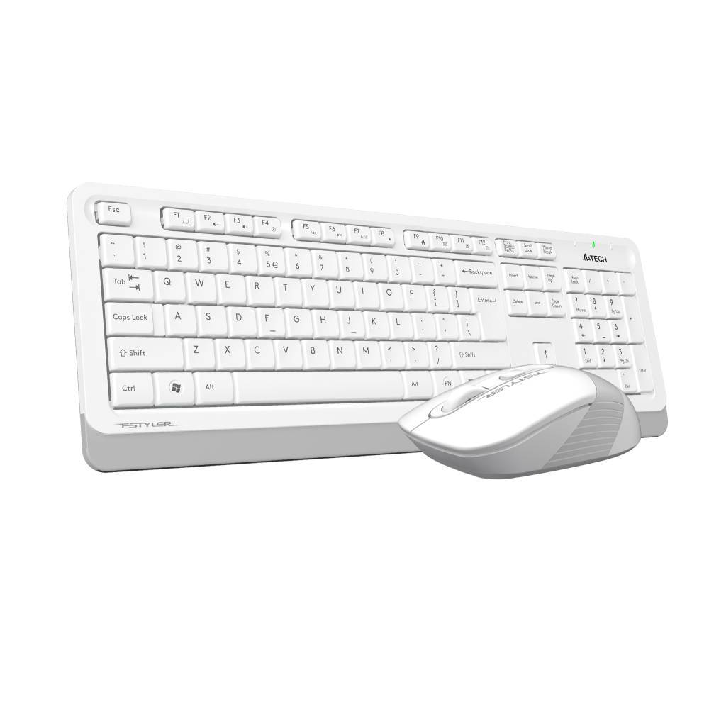 A4 Tech Fsytler FG1010 Beyaz Türkçe Q Kablosuz Klavye Mouse Set