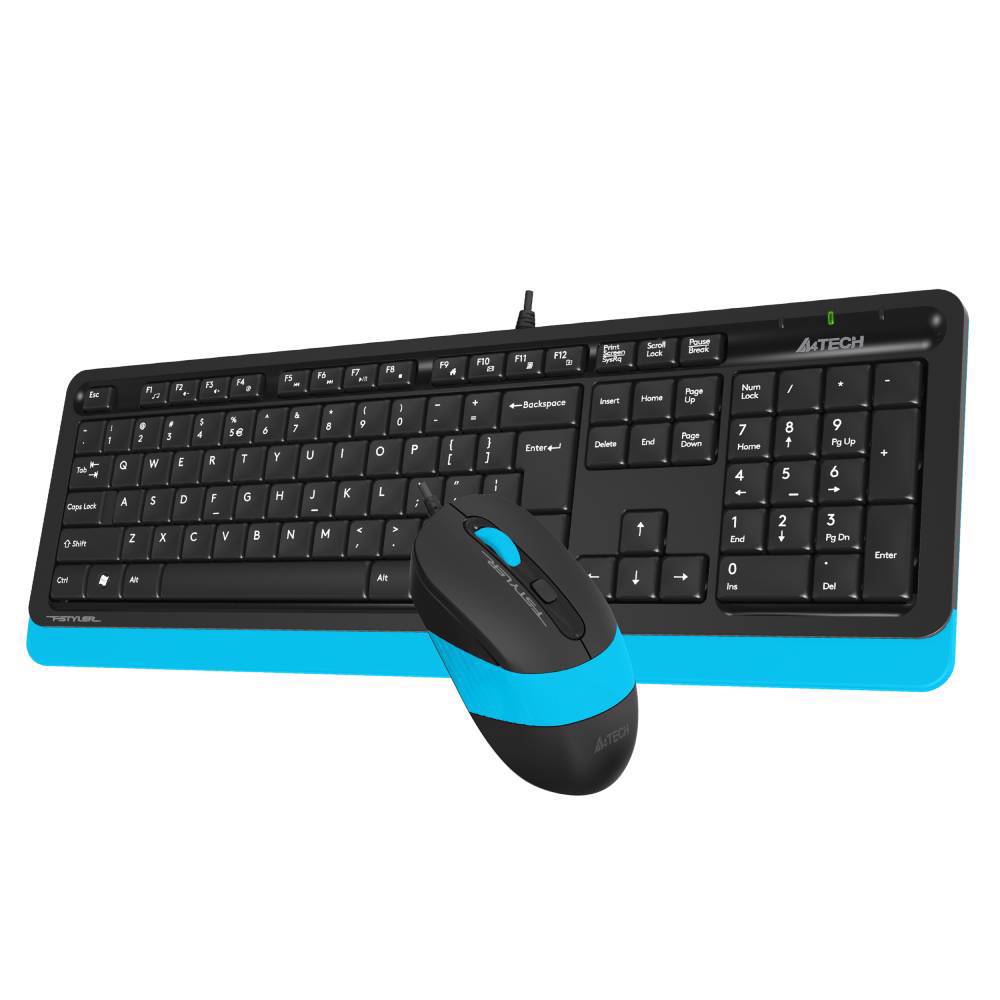 A4 Tech Fsytler F1010 Mavi Türkçe Q Klavye Mouse Set