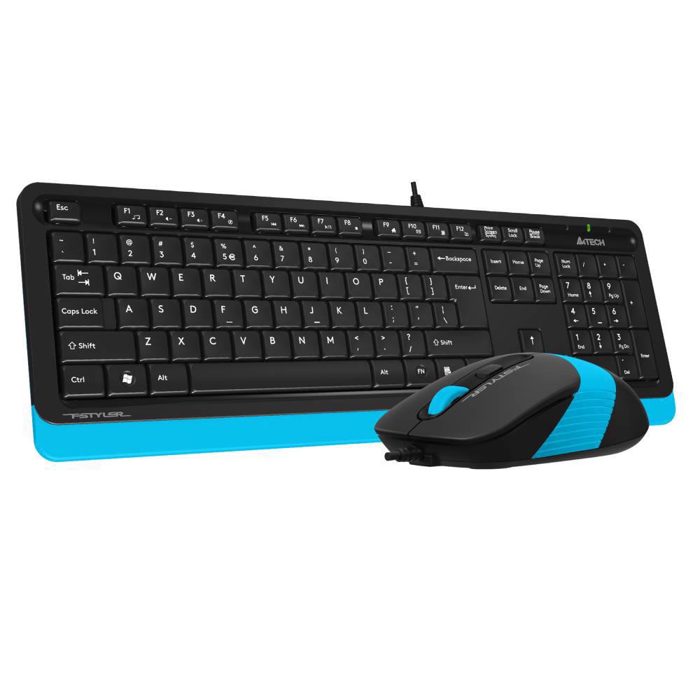 A4 Tech Fsytler F1010 Mavi Türkçe Q Klavye Mouse Set